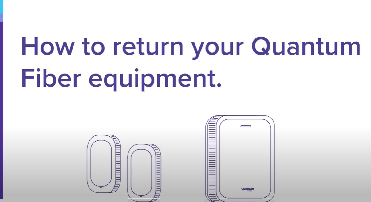 How to return Quantum Fiber equipment
